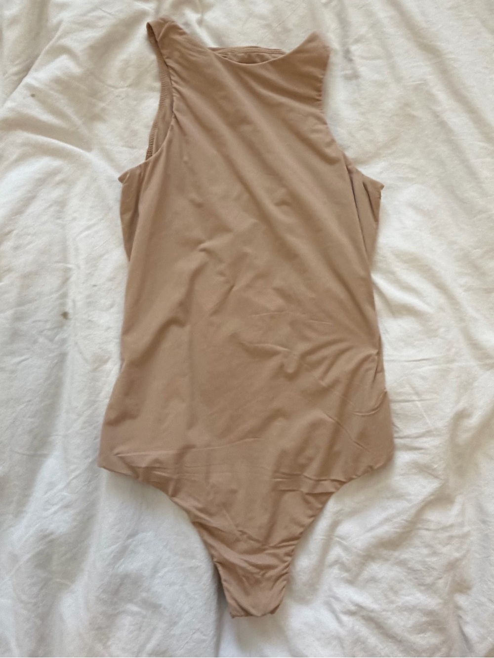 SKIMS Neutral Beige One-Piece Bodysuit